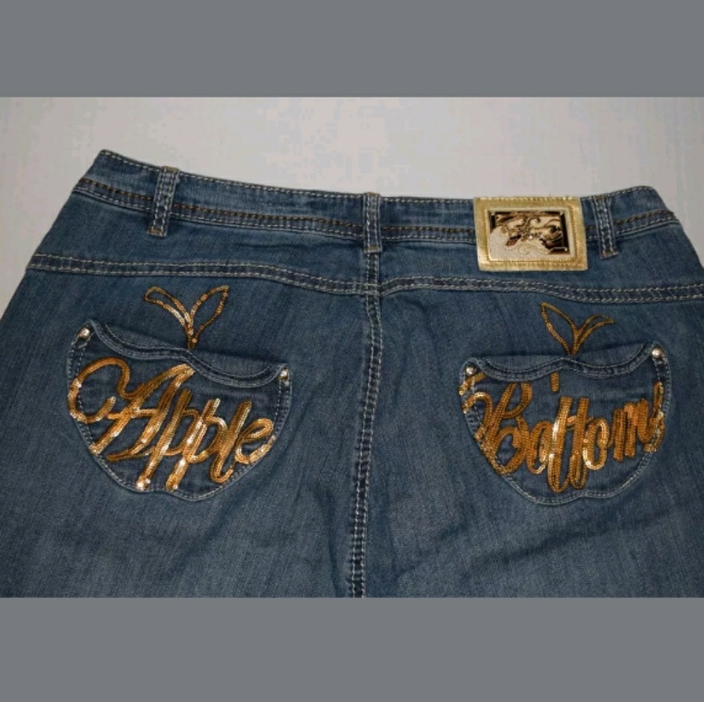Apple Bottom Sequin Jeans